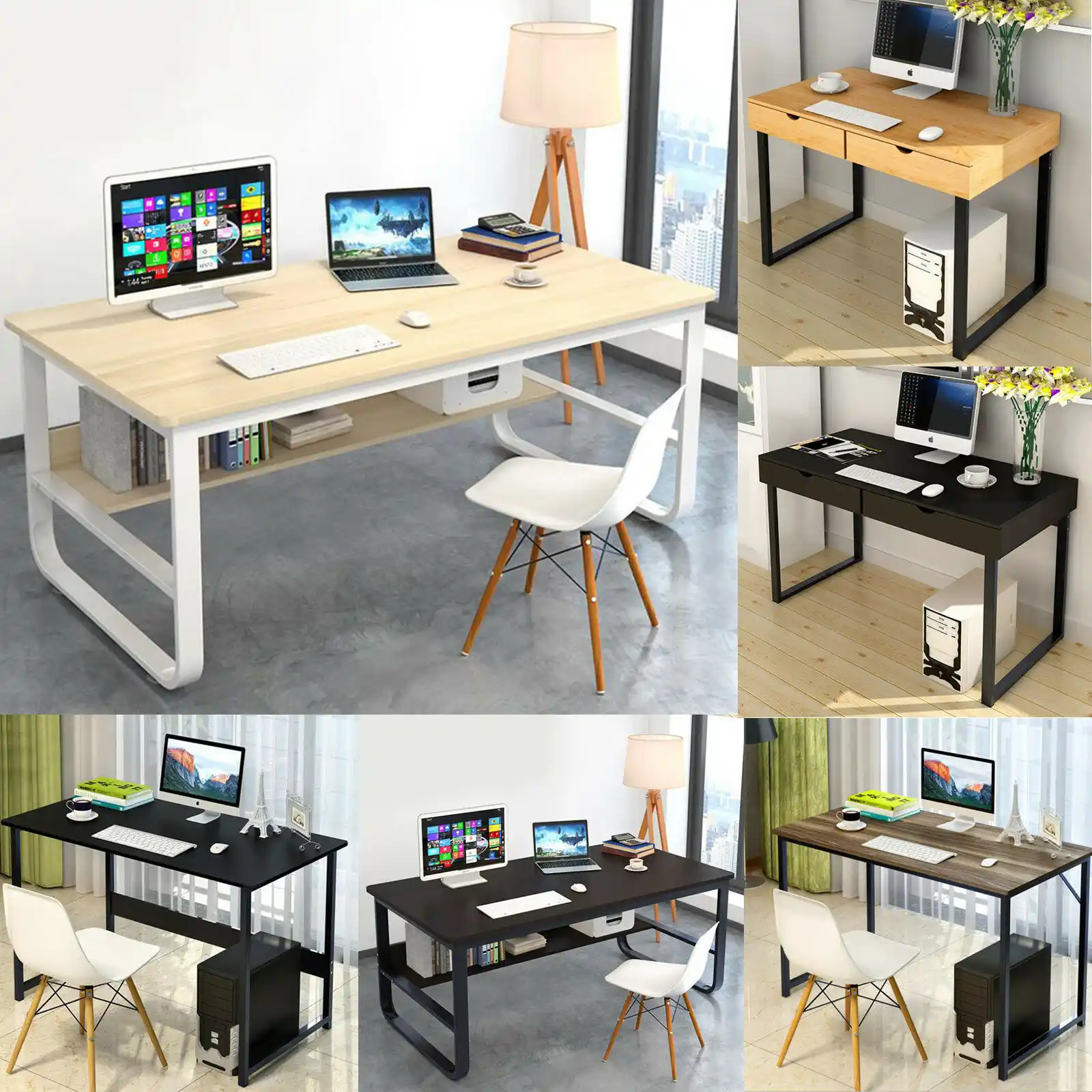 nordic solid wood desk simple household bedroom student writing