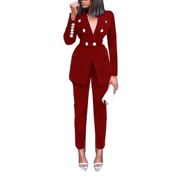 Spring Summer High Quality Sets for Women 2020 New Navy Blue V Neck Long Sleeve Sexy 2 Piece Set Outfits Two Piece Set Suit
Spring Summer High Quality Sets for Women 2020 New Navy Blue V Neck Long Sleeve Sexy 2 Piece Set Outfits Two Piece Set Suit