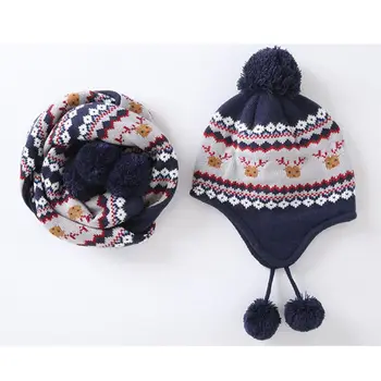Kids Baby Winter Christmas Reindeer Pompom Earflap Beanie Cap Long Scarf Gloves
Kids Baby Winter Christmas Reindeer Pompom Earflap Beanie Cap Long Scarf Gloves