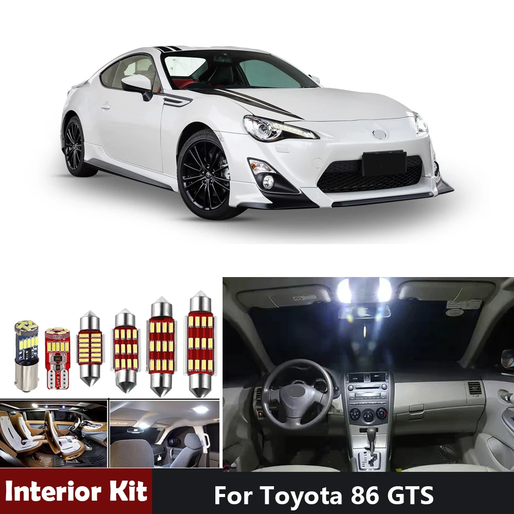 6pcs Canbus Car LED Interior Lights Package Kit For Toyota 86 GTS Map Trunk Vanity Mirror Lamps
6pcs Canbus Car LED Interior Lights Package Kit For Toyota 86 GTS Map Trunk Vanity Mirror Lamps