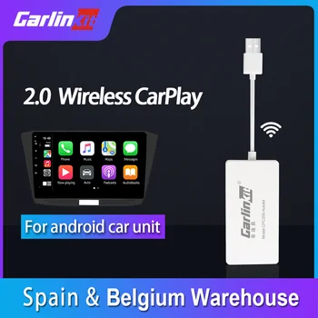 Carlinkit USB CarPlay Dongle/Android Auto for Android Car Android Multimedia Player iPhone Android phone Wireless Autokit White
Carlinkit USB CarPlay Dongle/Android Auto for Android Car Android Multimedia Player iPhone Android phone Wireless Autokit White