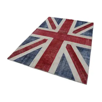 172x242 Cm British Handmade Flag Patchwork Rug-6x8 Ft
172x242 Cm British Handmade Flag Patchwork Rug-6x8 Ft
