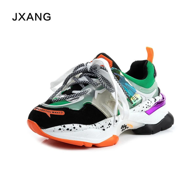 JXANG 2020 Fashion Women Chunky Sneakers Platform Tenis Female new Trainers Casual Shoes Designers Lace Up Dad Shoes Woman 
JXANG 2020 Fashion Women Chunky Sneakers Platform Tenis Female new Trainers Casual Shoes Designers Lace Up Dad Shoes Woman