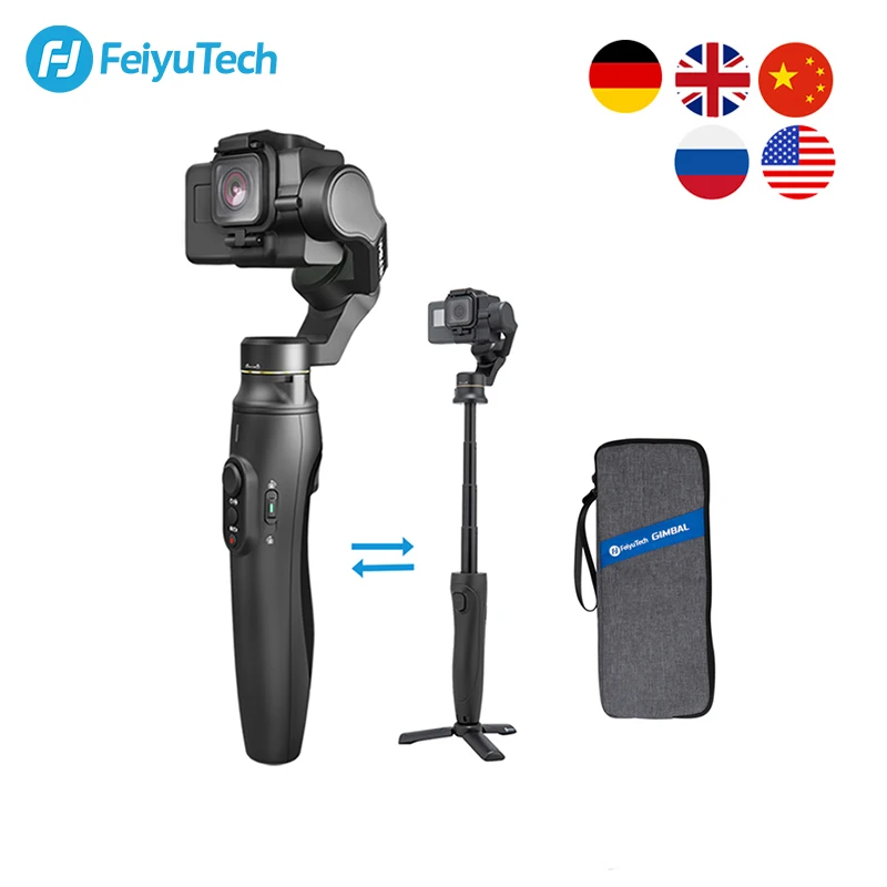 FeiyuTech Feiyu Vimble 2A Action Camera Smartphone Gimbal Handheld Stabilizer with 180mm Extension Pole for Gopro Hero 5 6 7
FeiyuTech Feiyu Vimble 2A Action Camera Smartphone Gimbal Handheld Stabilizer with 180mm Extension Pole for Gopro Hero 5 6 7