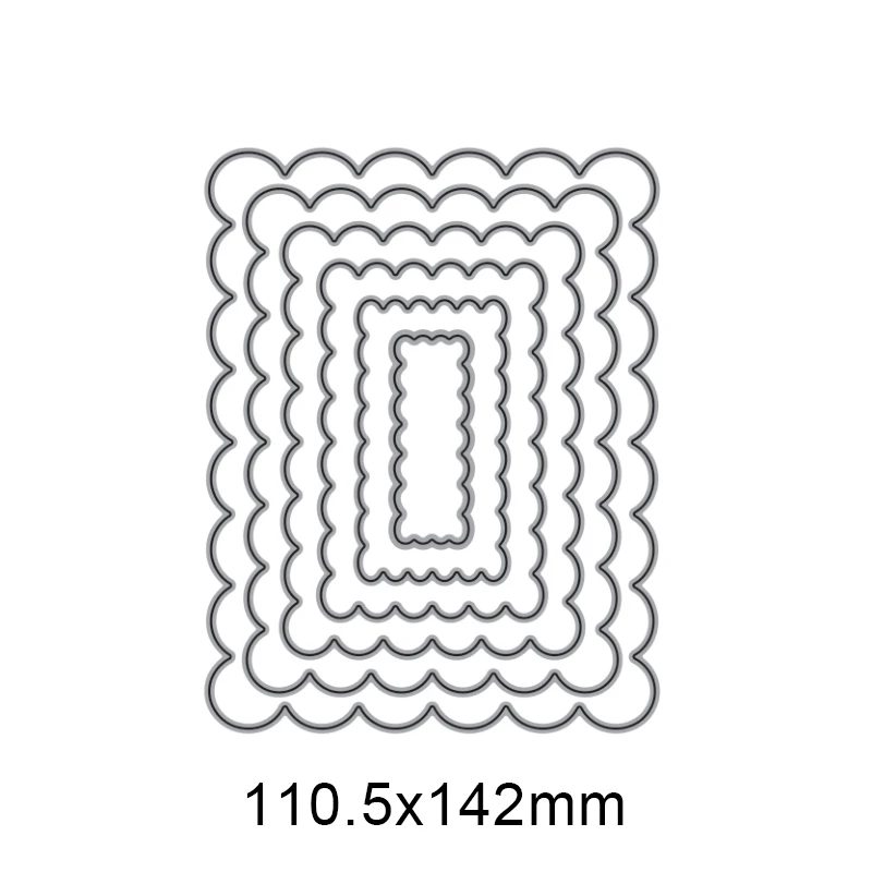 2021 New Arrival Metal Cutting Dies Curved Edge Rectangular Frame For DIY Scrapbooking Decorative Card Making Embossing Craft 
2021 New Arrival Metal Cutting Dies Curved Edge Rectangular Frame For DIY Scrapbooking Decorative Card Making Embossing Craft