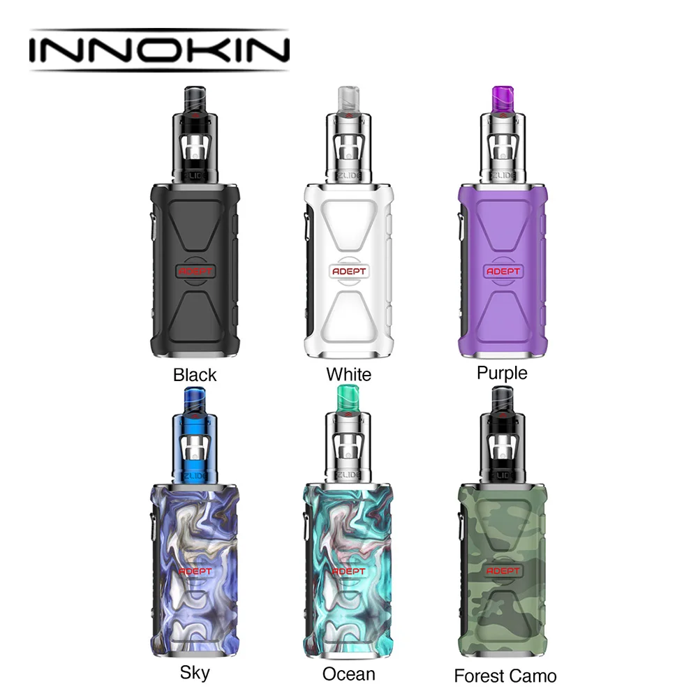 

Original Innokin Adept Starter Kit with 3000mAh Battery & Zlide Tank 2ml & Plex3D Mesh Coil Vape Kit Innokin Adept