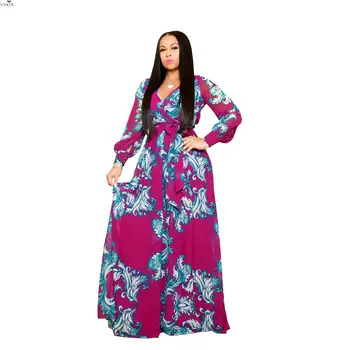 Purple Dress Contrast Color Print Graceful Style Party Outfits Long Sleeve Dress Deep V Neck High Waist Casual Maxi Long Dress
Purple Dress Contrast Color Print Graceful Style Party Outfits Long Sleeve Dress Deep V Neck High Waist Casual Maxi Long Dress