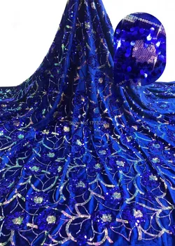 2020 African High Quality Velvet Sequence French Nigerian Sequins Net Tulle Mesh Swiss Lace Fabric For Dress 5Yards/lot Blue FJF
2020 African High Quality Velvet Sequence French Nigerian Sequins Net Tulle Mesh Swiss Lace Fabric For Dress 5Yards/lot Blue FJF