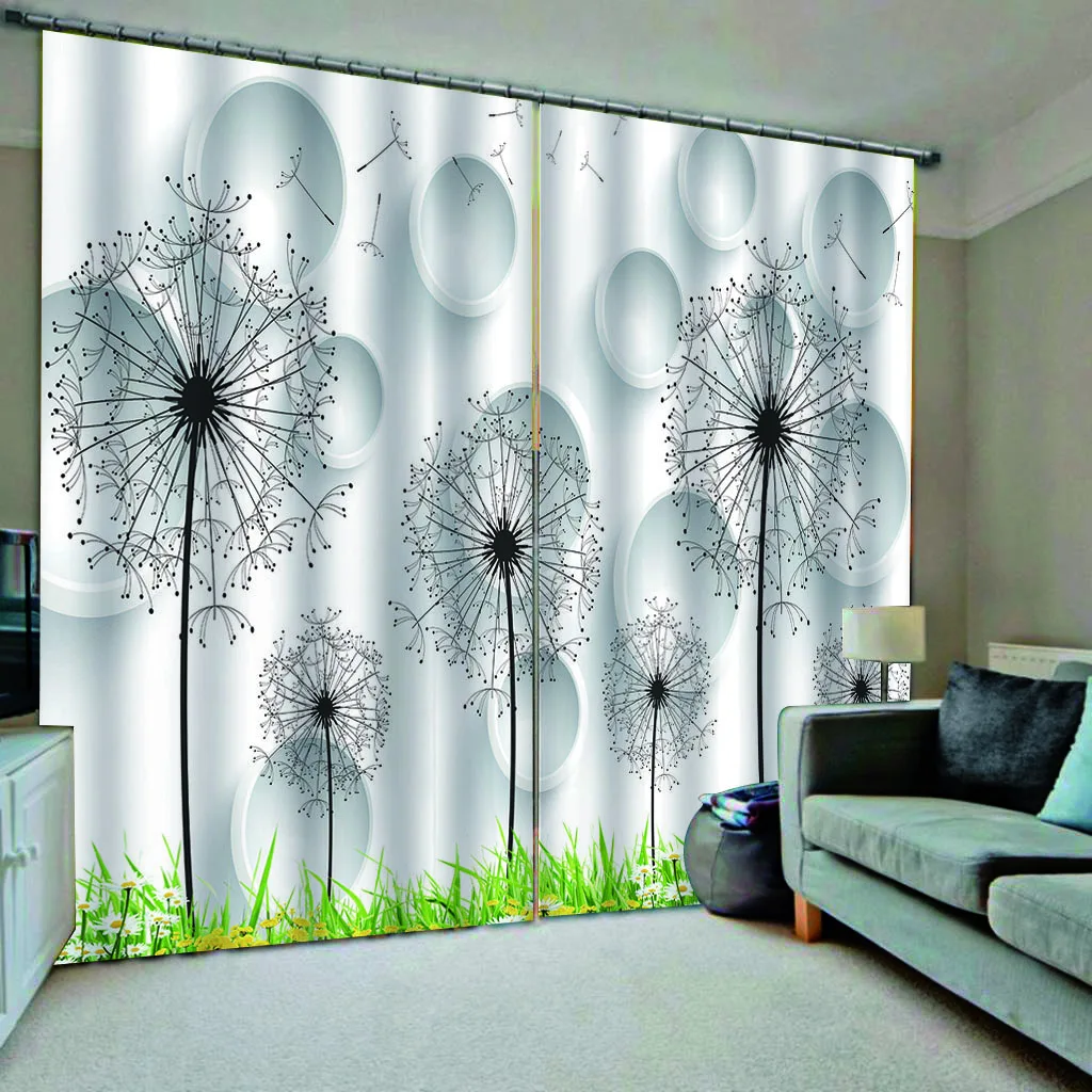 3D Curtains Living Room Bedroom Drapes Cortinas Customized size 3d Decoration curtains Dandelion curtain
3D Curtains Living Room Bedroom Drapes Cortinas Customized size 3d Decoration curtains Dandelion curtain
