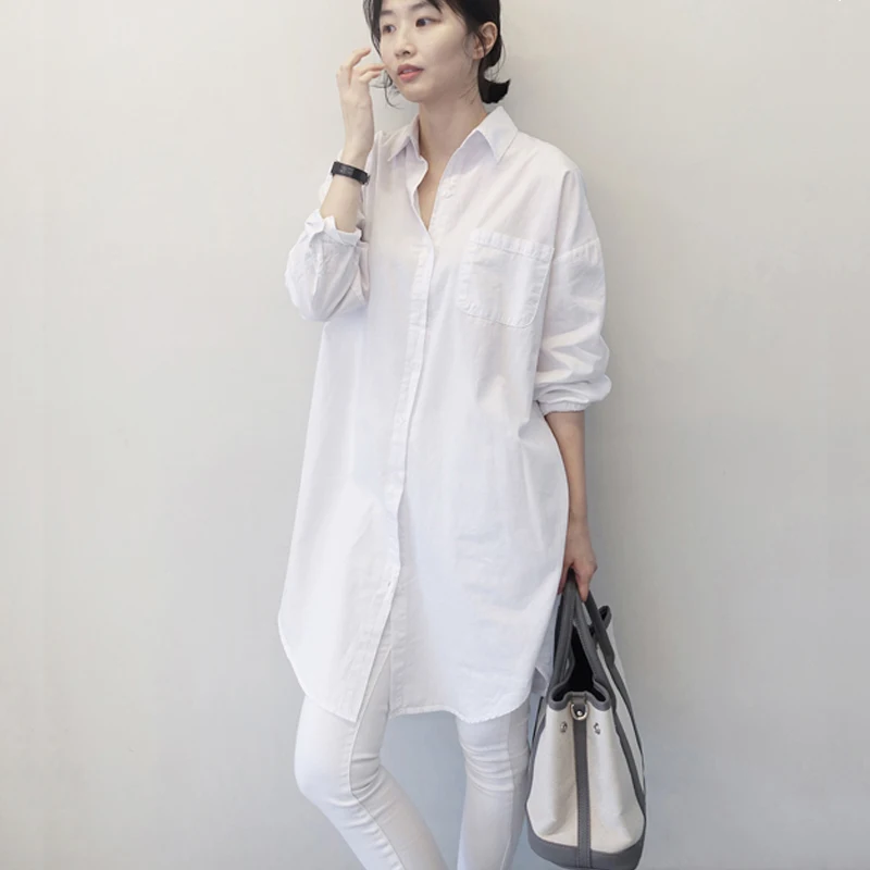 Casual Fashion Women Shirts 2019 Spring and Summer New Cotton Wild Blouses and Tops Female Solid Color Women Clothing
Casual Fashion Women Shirts 2019 Spring and Summer New Cotton Wild Blouses and Tops Female Solid Color Women Clothing
