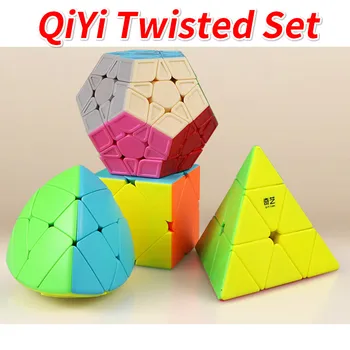 4pcs/Set Qiyi Twisted set Gift Pack Magic Cube Set Jinzita Triangle Dodecahedron Mastermorphix LVY Speed Puzzle Kid Toys
4pcs/Set Qiyi Twisted set Gift Pack Magic Cube Set Jinzita Triangle Dodecahedron Mastermorphix LVY Speed Puzzle Kid Toys