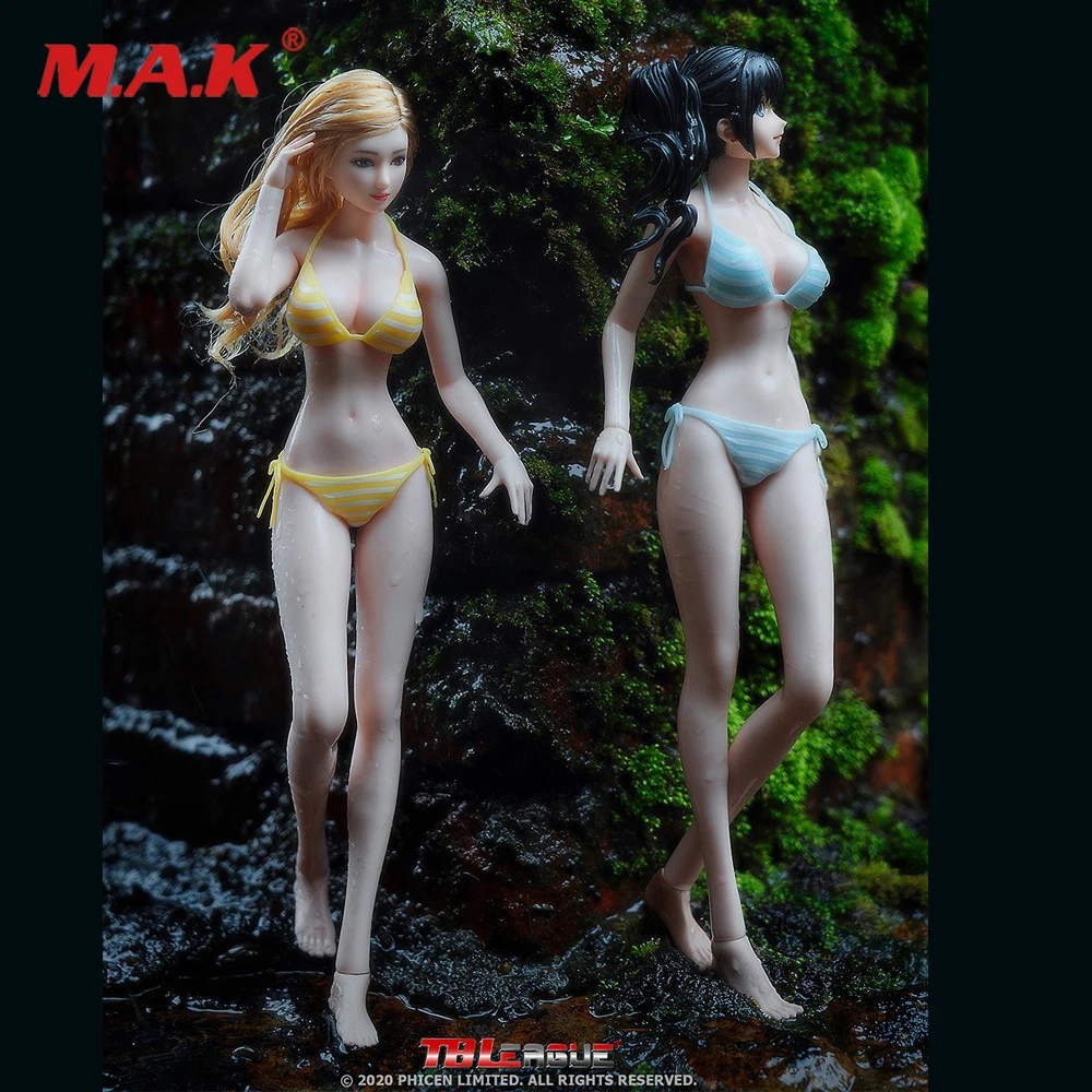 

1/6 female body S37A S37 S36 S36A white skin with head Second element Girls Body Dolls For Collection