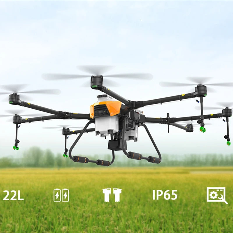 

EFT G20 22L agricultural spraying drone embracing folding eight-axis quick release double water tank battery and X8 power system