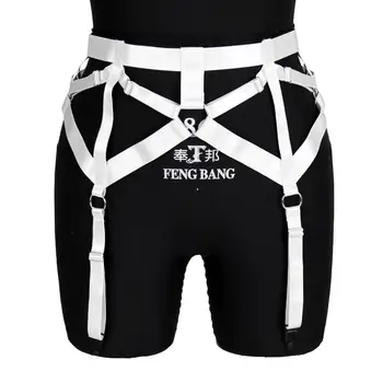 Elastic Garter Belt Stockings White Cage Thigh Strappy Club Rave Hollow Out Panties Sexy Suspender Belt Plus Size Body Harness 
Elastic Garter Belt Stockings White Cage Thigh Strappy Club Rave Hollow Out Panties Sexy Suspender Belt Plus Size Body Harness