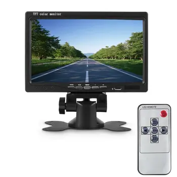 

Podofo 7 inch Car Monitor 7" TFT LCD Display for Vehicle Backup Auto Parking Reversing Camera Rear View Monitors DVD NTSC PAL