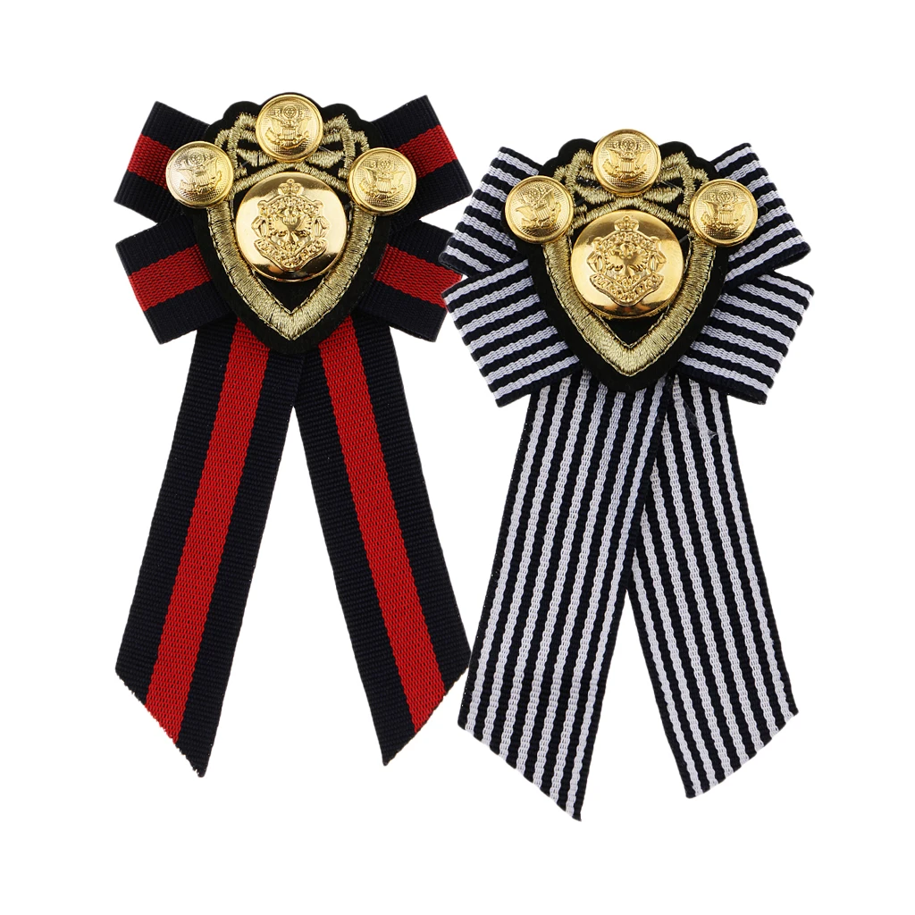 Vintage Pre-tied Bowknot Brooch Fabric Bow Tie Men Wome British Badge Pin Vintage Pre-tied Bowknot Brooch Fabric Bow Tie Men Wome British Badge Pin