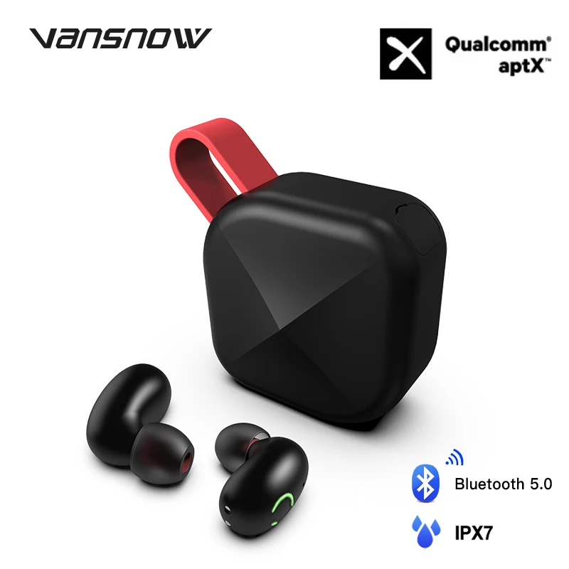 Vansnow Upgraded B6 IP67 Waterproof TWS Earphone Wireless Earbud Bluetooth 5.0 Support Aptx/AAC 45h Playing Time for IOS/Android
Vansnow Upgraded B6 IP67 Waterproof TWS Earphone Wireless Earbud Bluetooth 5.0 Support Aptx/AAC 45h Playing Time for IOS/Android