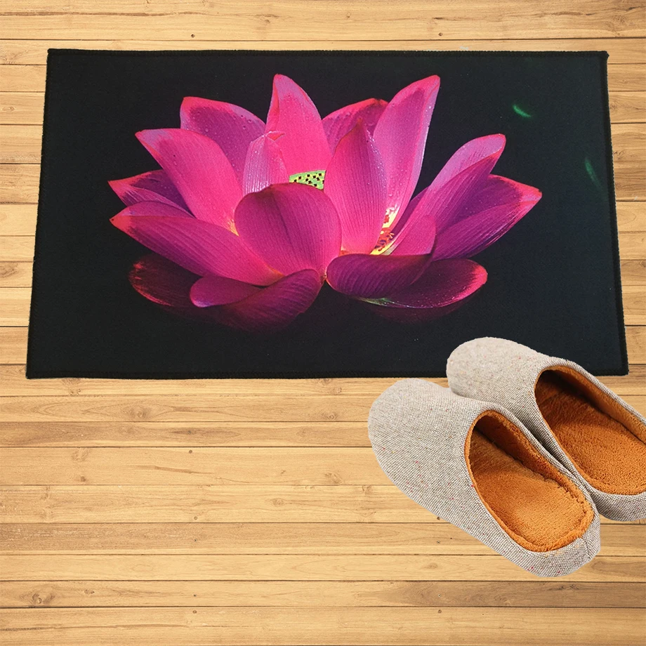 Pink Lotus Flower Black Doormat Mats Hallway Doorway Bathroom Kitchen Rugs Custom Floor Mats Carpet Wedding Home Decoration
Pink Lotus Flower Black Doormat Mats Hallway Doorway Bathroom Kitchen Rugs Custom Floor Mats Carpet Wedding Home Decoration