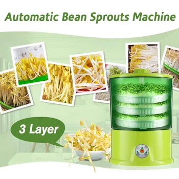 Home Use Intelligence Bean Sprouts Machine 3 Layers Thermostat Green Seeds Growing Automatic Bean Sprout Machine Large Capacity
Home Use Intelligence Bean Sprouts Machine 3 Layers Thermostat Green Seeds Growing Automatic Bean Sprout Machine Large Capacity