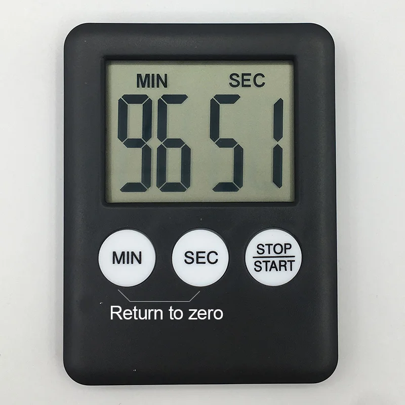 Digital Timer Kitchen Timer Square Cooking Count Up Countdown Alarm Magnet Clock Super Thin LCD Time Timer
Digital Timer Kitchen Timer Square Cooking Count Up Countdown Alarm Magnet Clock Super Thin LCD Time Timer