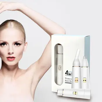 Does Not Hurt The Pores Hair Trimmer Safety Electric Four in One Usb Portable Epilator Multiple Connectors All-Round Shaving 
Does Not Hurt The Pores Hair Trimmer Safety Electric Four in One Usb Portable Epilator Multiple Connectors All-Round Shaving