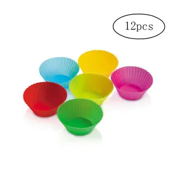 12Pcs Silicone Muffin Cup Reusable and Non-stick Silicone Baking Cups Colorful Muffin Molds in Storage Jar Cupcake Liners
12Pcs Silicone Muffin Cup Reusable and Non-stick Silicone Baking Cups Colorful Muffin Molds in Storage Jar Cupcake Liners