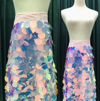 4cm Large Sequin Embroidery Mesh Fabric Designer DIY Party Dress Material Telas Por Metro Bazin Riche Getzner Stoffen 90x130cm
4cm Large Sequin Embroidery Mesh Fabric Designer DIY Party Dress Material Telas Por Metro Bazin Riche Getzner Stoffen 90x130cm