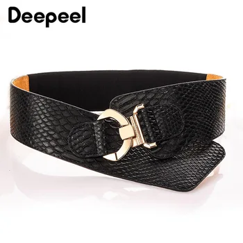 Deepeel 1pc 88cm\94cm Snake Synthetic Leather Fabric Elastic Cummerbunds Fashion Wild Corset Belts for Women Coat Decorative
Deepeel 1pc 88cm\94cm Snake Synthetic Leather Fabric Elastic Cummerbunds Fashion Wild Corset Belts for Women Coat Decorative