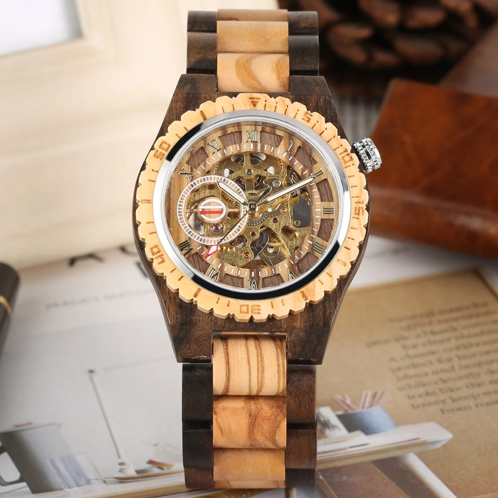 Classic Automatic Mechanical Wooden Watch for Female MaleWooden Watches Special Large Round Dial Wooden Wristwatch
Classic Automatic Mechanical Wooden Watch for Female MaleWooden Watches Special Large Round Dial Wooden Wristwatch