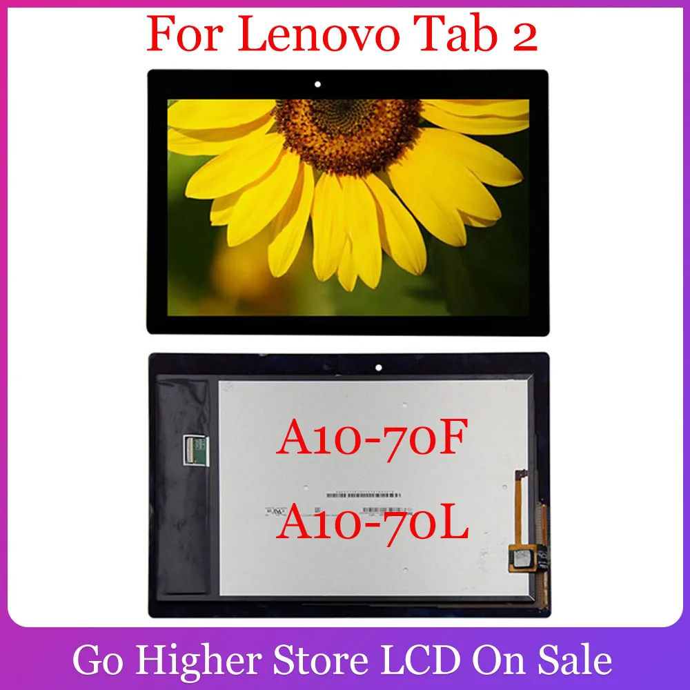Для планшета Lenovo Tab 2 A10 70 2gen 70F 70L дисплей Панель ЖК комбо сенсорный экран Стекло