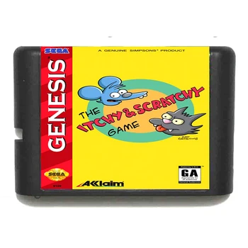 The Itchy & Scratchy for 16 bit Sega MD Game Card for Mega Drive for Genesis US PAL Version Video Game Console
The Itchy & Scratchy for 16 bit Sega MD Game Card for Mega Drive for Genesis US PAL Version Video Game Console