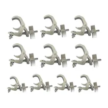 

10pcs/lots Durable Heavy Duty Hooks Alumimun Alloy Clamp 150kg 40-60mm Bracket Stage Stage Light Hook Light Clamp Holder Truss