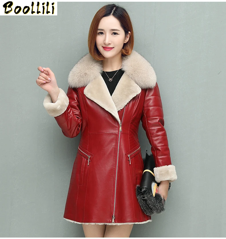 Sheepskin Boollili Winter Coat For Women Double-faced Fur Coats Thick Warm Genuine Leather Jacket Natural Fox Fur Collar
Sheepskin Boollili Winter Coat For Women Double-faced Fur Coats Thick Warm Genuine Leather Jacket Natural Fox Fur Collar