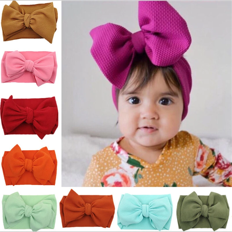 

ins fabric children's headdress DIY wide hairband baby headband big butterfly end hairband custom hair accessories