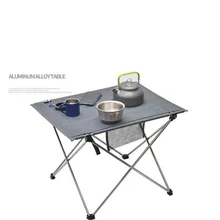 

Portable Foldable All Aluminium Alloy Table Outdoor Camping Table Home Barbecue Climbing Picnic Folding Tables Ultralight