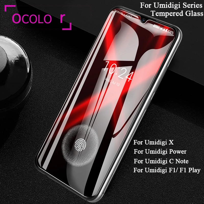 Закаленное стекло ocolor для Umidigi Power X A3X защитная пленка экрана из стали замена F1 Play C