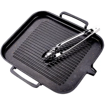 Induction Cooker Baking Pan Korean Maifan Stone Baking Pan Household Non-Stick Smokeless Barbecue Pan 
Induction Cooker Baking Pan Korean Maifan Stone Baking Pan Household Non-Stick Smokeless Barbecue Pan