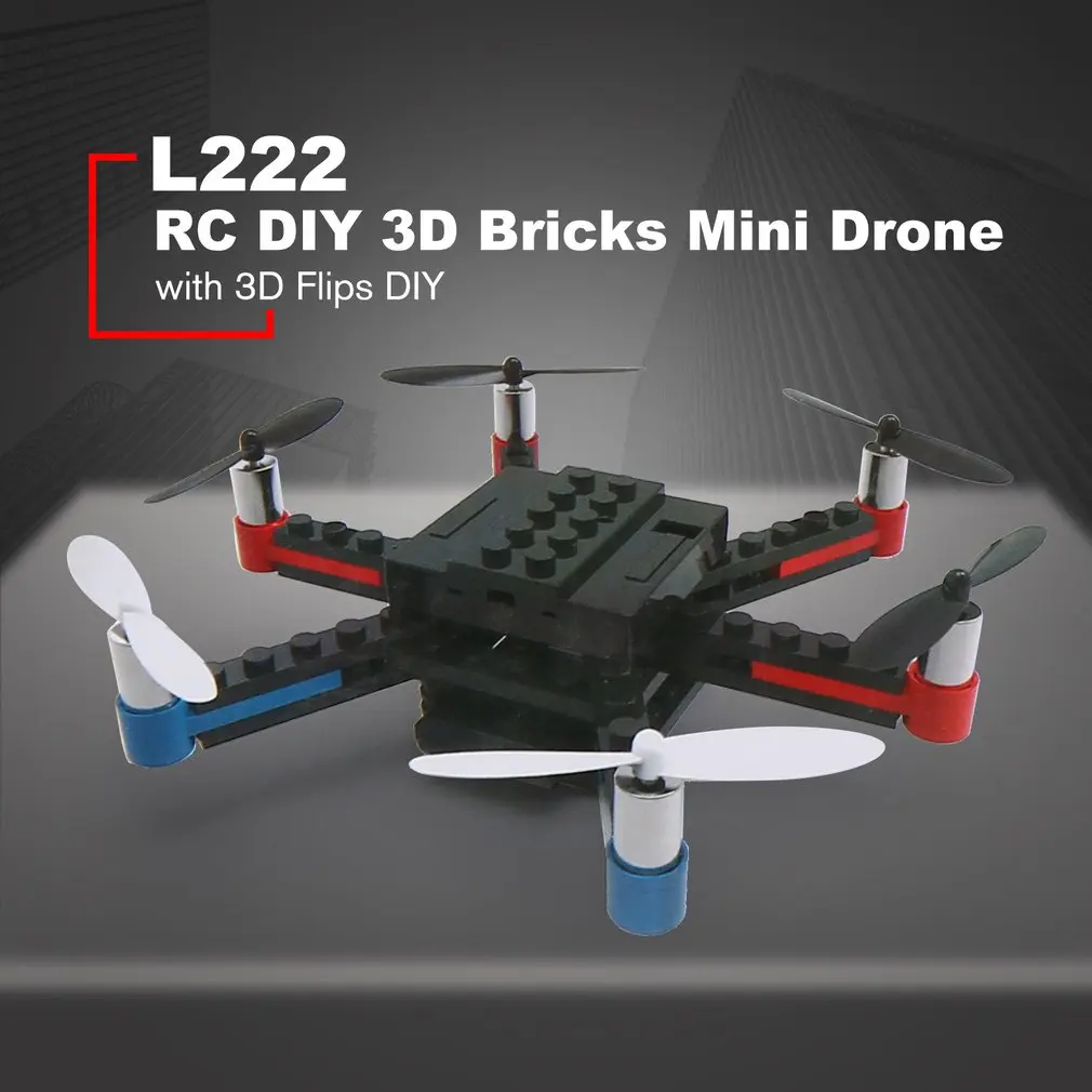 L333 Mini Micro RC RC Building Block 3D Bricks Quadcopter Multirotor Drone with Flips Headless Mode DIY for Beginner Gift
L333 Mini Micro RC RC Building Block 3D Bricks Quadcopter Multirotor Drone with Flips Headless Mode DIY for Beginner Gift