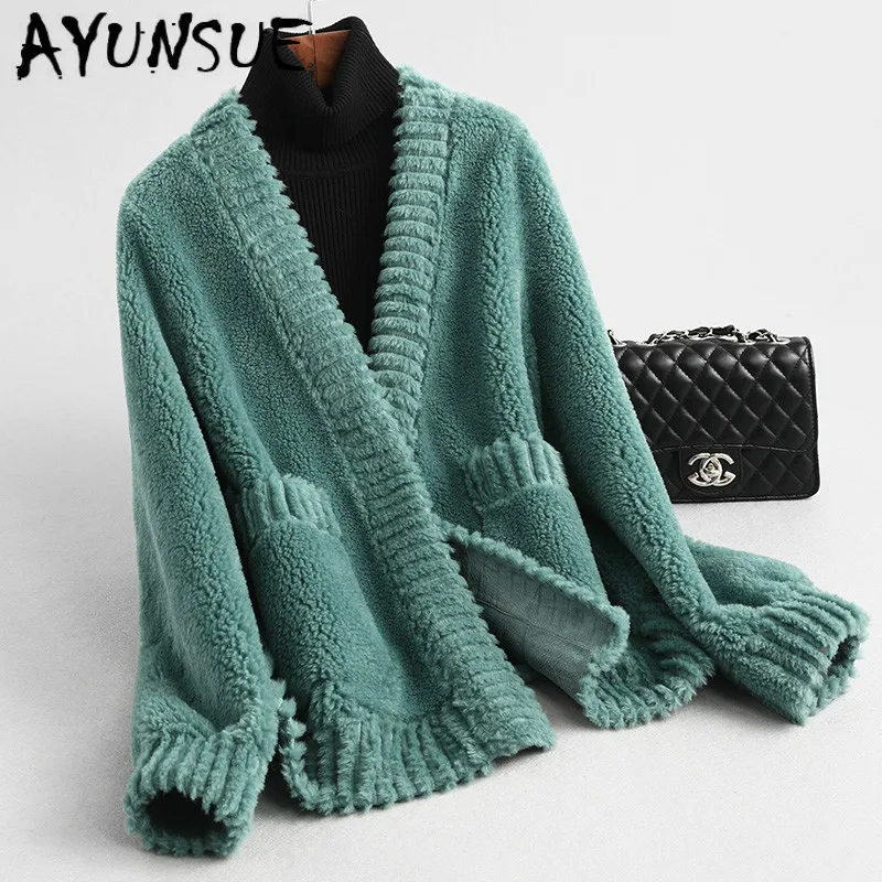 AYUNSUE Real Fur Coat Women Sheep Shearing Winter Coat Women Clothes 2019 Korean Wool Jacket Manteau Femme KQN59341 YY1584
AYUNSUE Real Fur Coat Women Sheep Shearing Winter Coat Women Clothes 2019 Korean Wool Jacket Manteau Femme KQN59341 YY1584