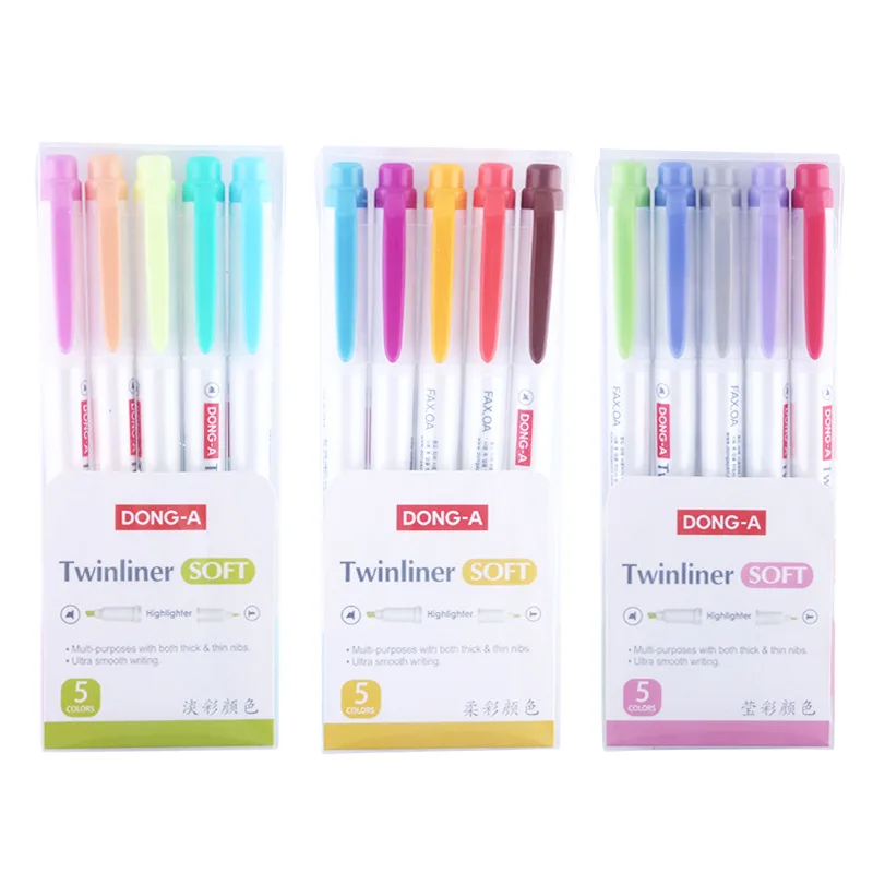 5Pcs/Set -Non Zebra Mildliner Highlighter Pen Fluorescent Pen Drawing Marker Pastel Soft Color Student Stationery Supplies Pens
5Pcs/Set -Non Zebra Mildliner Highlighter Pen Fluorescent Pen Drawing Marker Pastel Soft Color Student Stationery Supplies Pens
