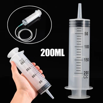 1 set 200ml Large Capacity Syringe Inlet Pump Oil Measuring + 1m Silicone Tube Measuring Syringe Tools Cat Feeding Accessories
1 set 200ml Large Capacity Syringe Inlet Pump Oil Measuring + 1m Silicone Tube Measuring Syringe Tools Cat Feeding Accessories