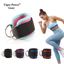 

1Pcs Cable Ankle Straps For Cable Machines Leg Exercises Double D-Ring Ankle Cuffs For Gym Workouts Glutes Legs Strength