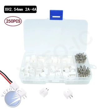 250pcs JST XH 2p 3p 4p 5p pin Pitch 2.54MM Kit/Housing/Header Connector Wire cable Adaptor shell Kits male and female+Terminals
250pcs JST XH 2p 3p 4p 5p pin Pitch 2.54MM Kit/Housing/Header Connector Wire cable Adaptor shell Kits male and female+Terminals