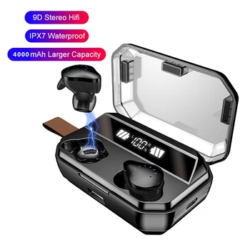 X12 Hi-Fi TWS Bluetooth V5.0 Earphone Stereo Wireless Earpiece IPX7 Waterproof Earbuds 4000mAh LED for Xiaomi iPhone Samsung
X12 Hi-Fi TWS Bluetooth V5.0 Earphone Stereo Wireless Earpiece IPX7 Waterproof Earbuds 4000mAh LED for Xiaomi iPhone Samsung