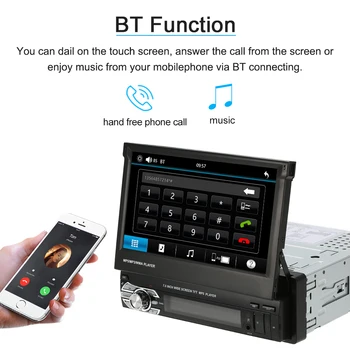 Universal 7inch HD FM USB Multimedia Retractable MP5 Player Car Stereo Radio Player Touch Screen Digital Display Bluetooth
Universal 7inch HD FM USB Multimedia Retractable MP5 Player Car Stereo Radio Player Touch Screen Digital Display Bluetooth