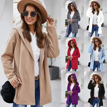 Women Autumn Winter Mid Length Coat Long Sleeve Turn-Down Collar Oversize Blazer Outwear Elegant Loose Overcoats #15
Women Autumn Winter Mid Length Coat Long Sleeve Turn-Down Collar Oversize Blazer Outwear Elegant Loose Overcoats #15