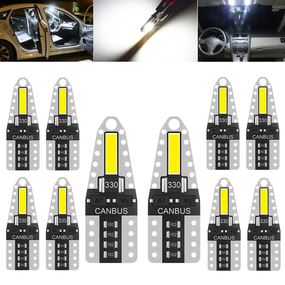 10x Signal Lamp 7020 T10 Led Car Lights Bulb Auto 194 168 Led W5W Lamps White Car Clearance Parking Light for alfa romeo 147
10x Signal Lamp 7020 T10 Led Car Lights Bulb Auto 194 168 Led W5W Lamps White Car Clearance Parking Light for alfa romeo 147