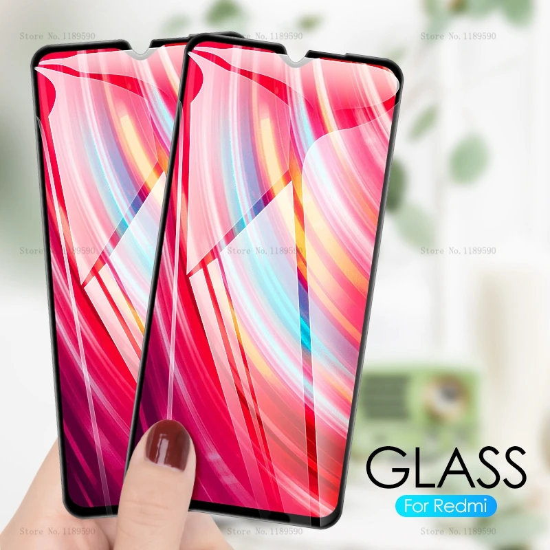 1-2Pcs Tempered Glass For Xiaomi Redmi Note 8 Pro Screen Protector Protective a 8A 8T Note8 t | Мобильные телефоны и