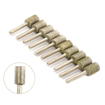 10Pcs Diamond Coated Cylindrical Head 14mm Sharpener Stone File Chain Saw Sharpening Carving Grinding Tools for Rotary Tool
10Pcs Diamond Coated Cylindrical Head 14mm Sharpener Stone File Chain Saw Sharpening Carving Grinding Tools for Rotary Tool