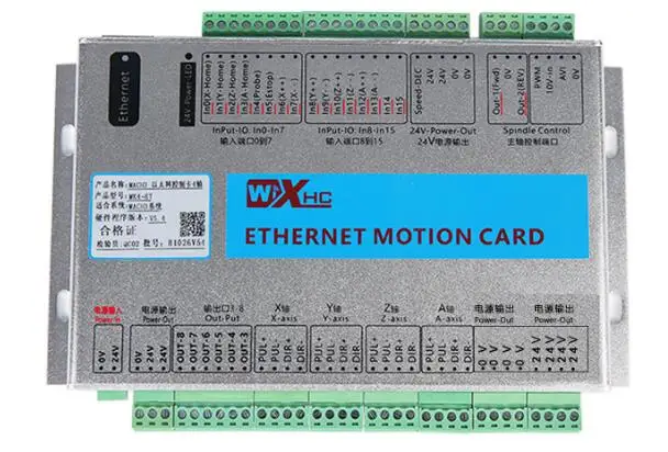 MACH3 LAN interface board engraving machine Ethernet CNC four axis control board / motion control card / network port plate
MACH3 LAN interface board engraving machine Ethernet CNC four axis control board / motion control card / network port plate